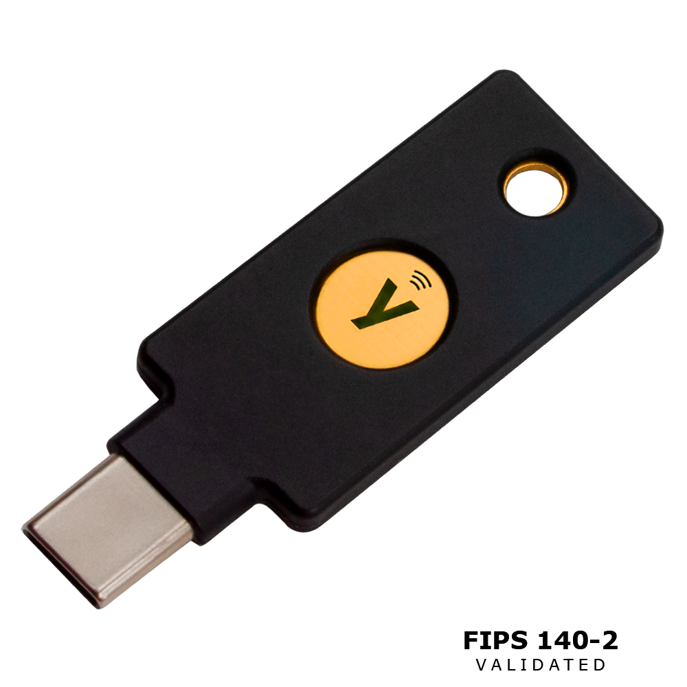 Yubico YubiKey 5C NFC FIPS Two Factor Auth Security Key (Blister Pack)