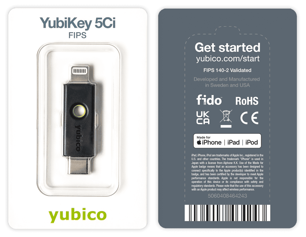 YubiKey 5Ci FIPS Package